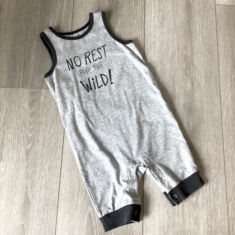 Cat & Jack Baby Boy “ No Rest For The Wild” Romper 18 Months
